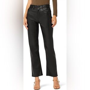 Hudson Jeans Size 31 Women’s Remi Black Faux Leather Pants